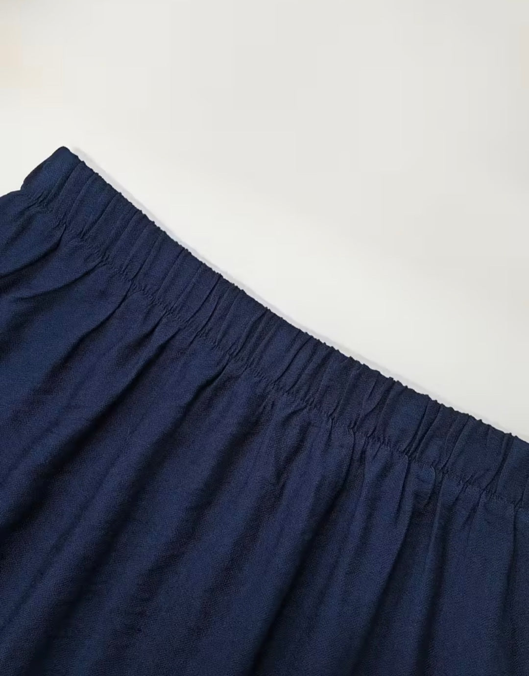 Navy Blue Dress with Long Sleeves & Matching Top – Elegant & Stylish Women’s Set