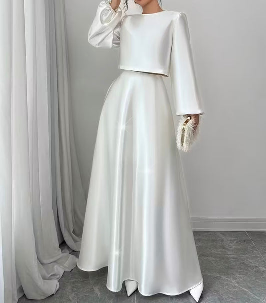 White Skirt & Top Set – Elegant, Minimal & Chic Women’s Outfit