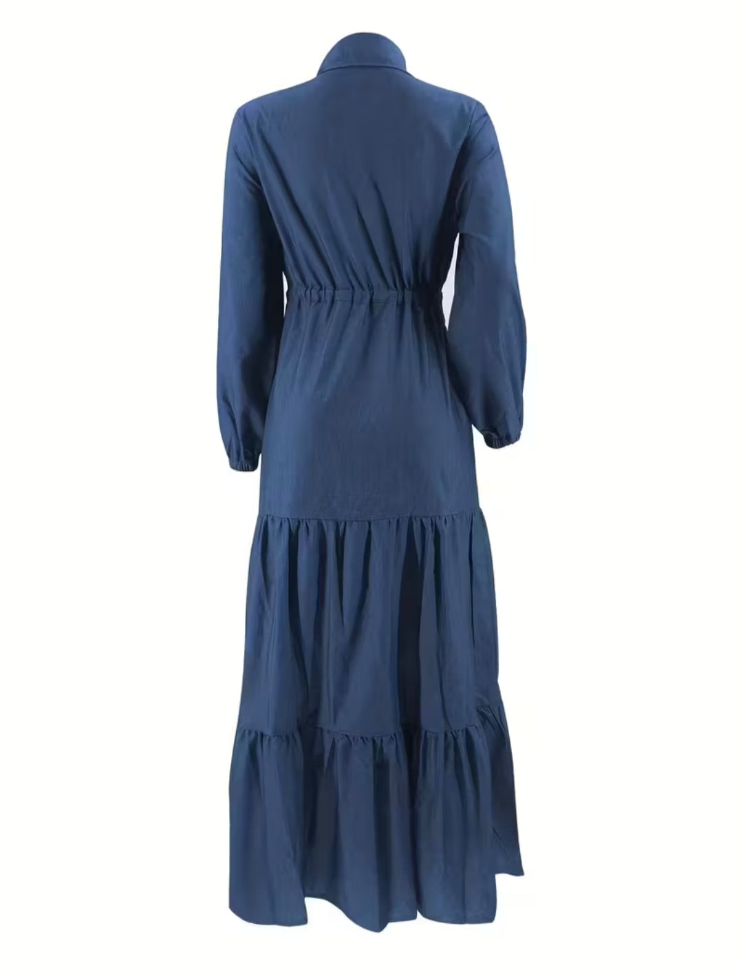 Blue Frock-Style Gown – Elegant, Flowy & Feminine Look