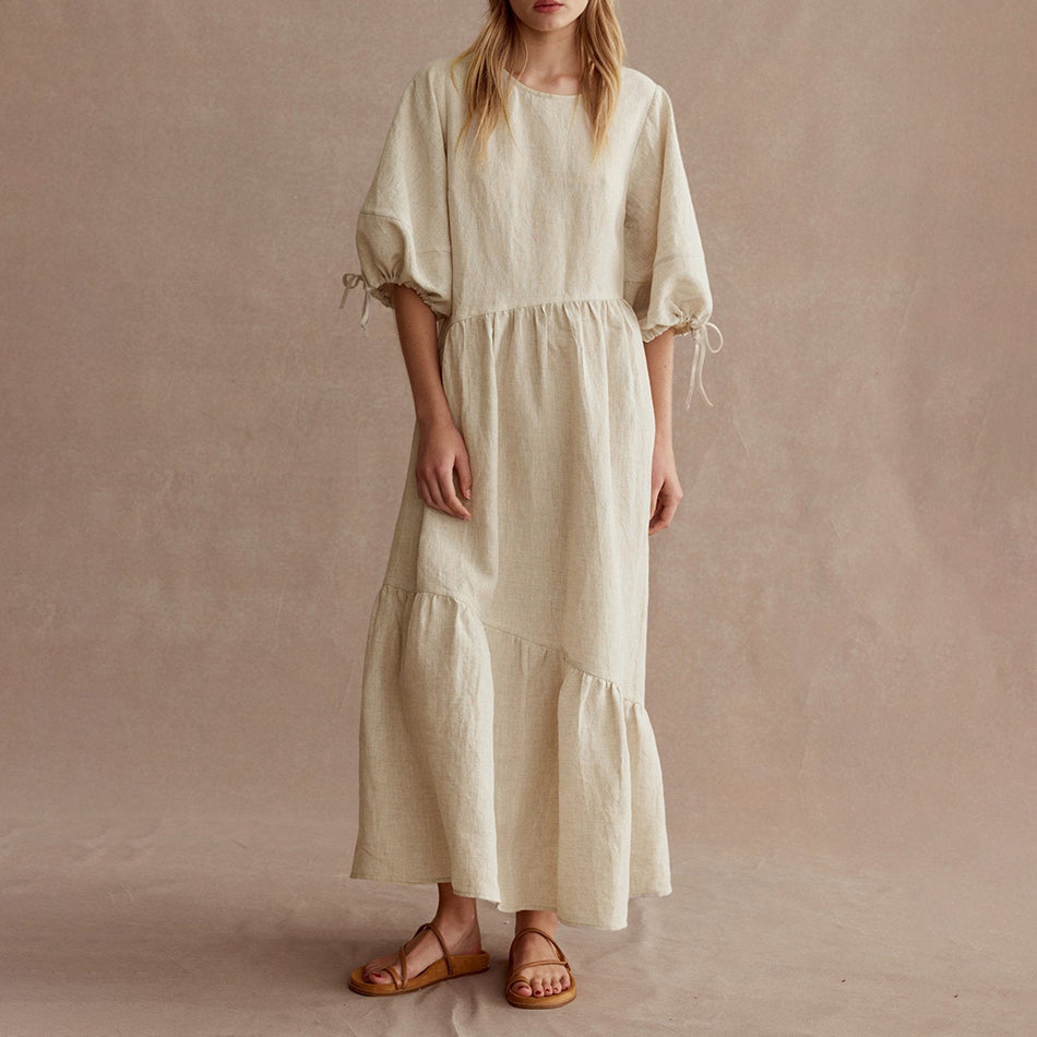 Women’s White Frock-Style Dress – Elegant & Timeless Look
