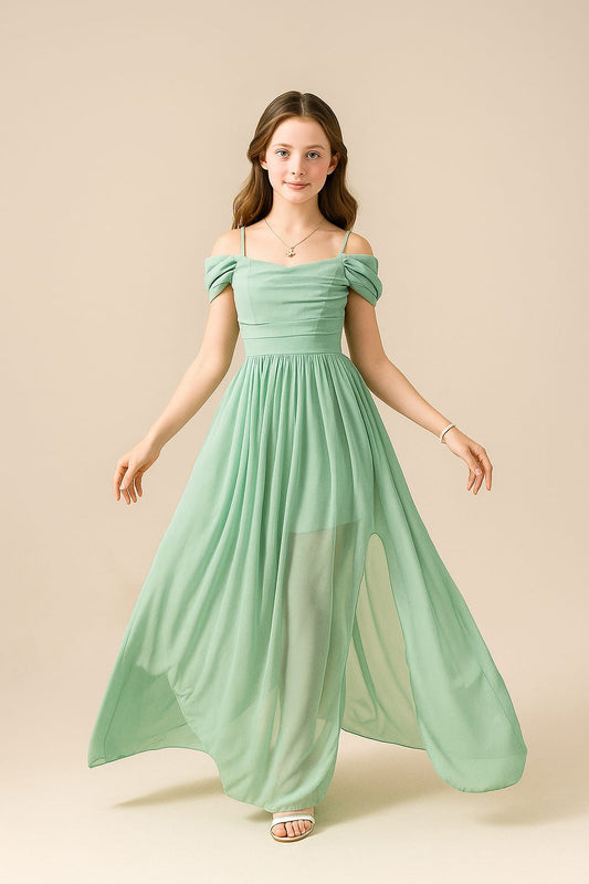 Flowy Mint Green Dress – Perfect for Day or Evening