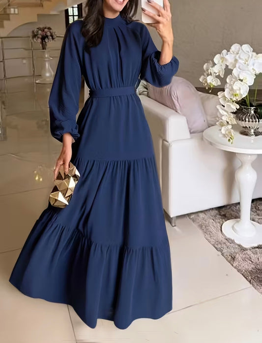 Blue Full Flair Frock – Elegant, Flowy & Timeless Women’s Dress