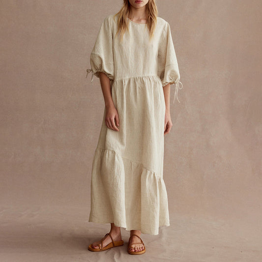 Women’s White Frock-Style Dress – Elegant & Timeless Look